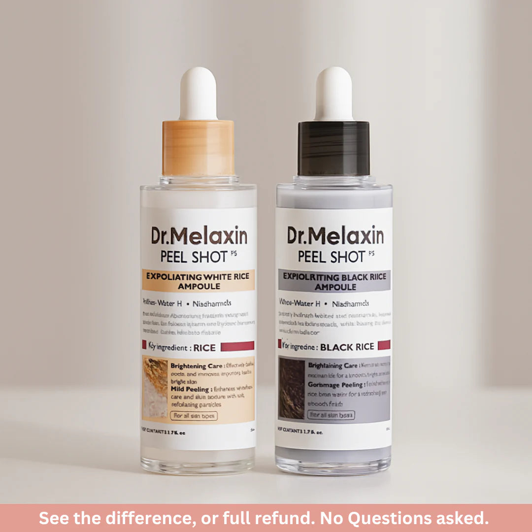 Exfoliating Rice Peel Duo (White Rice + Black Rice Serums)