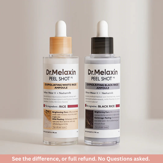 Exfoliating Rice Peel Duo (White Rice + Black Rice Serums)